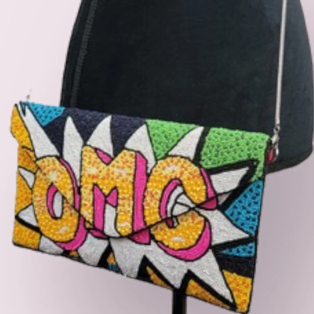 5 Designs Intricate Hand Crafted High Quality Beaded Crossbody Clutch - Picture 12 of 16